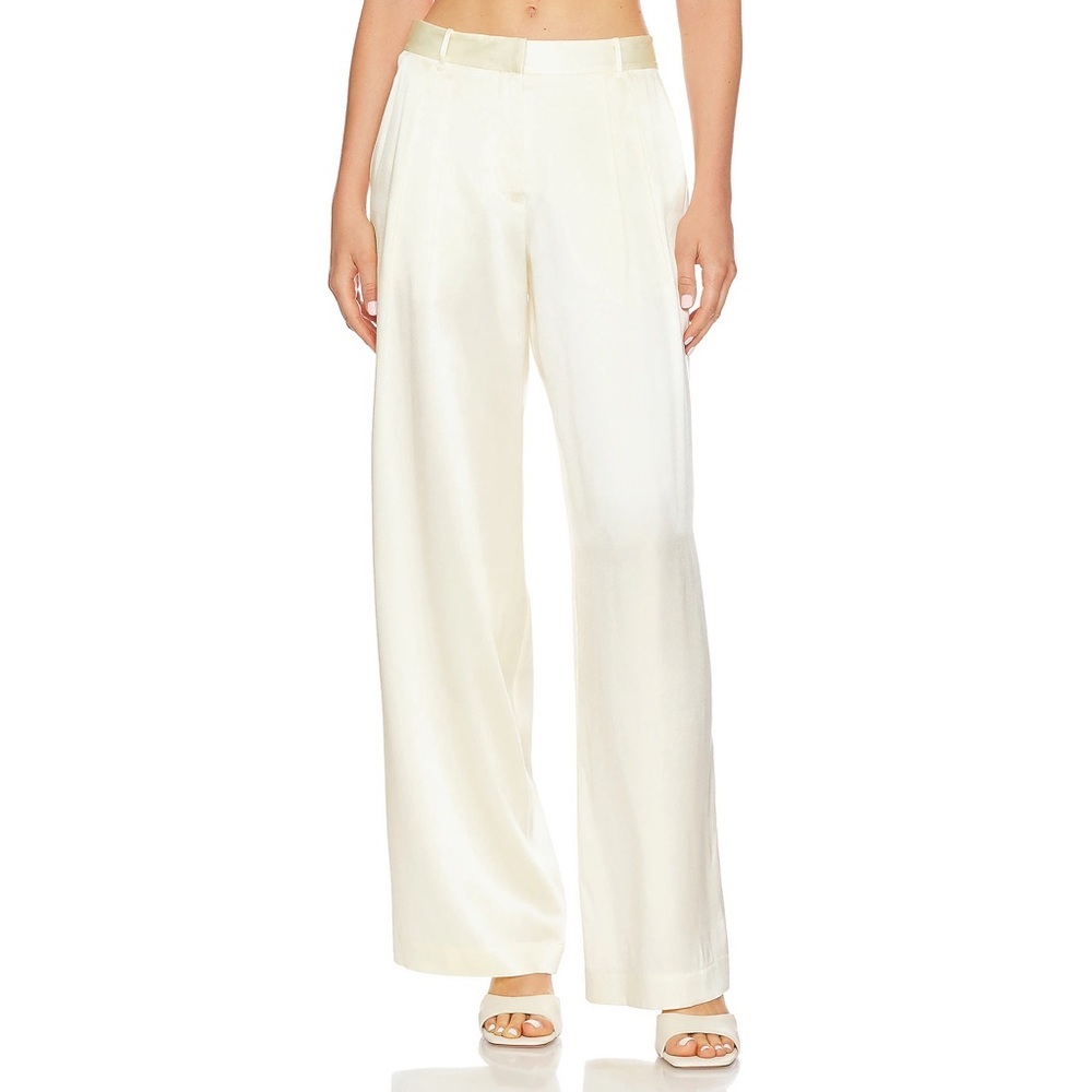 LoveShackFancy Emberlynn Pant in Ivory Size 10